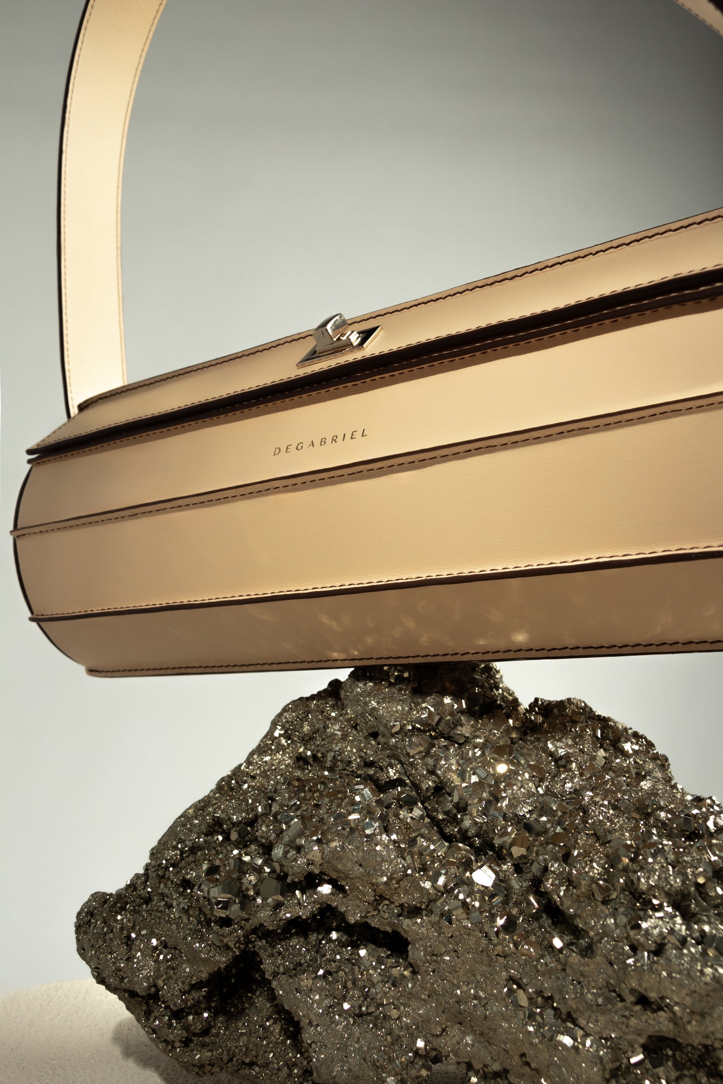 Elipse Stelle Vanilla Baguette Shoulder Bag Leather Made in Spain