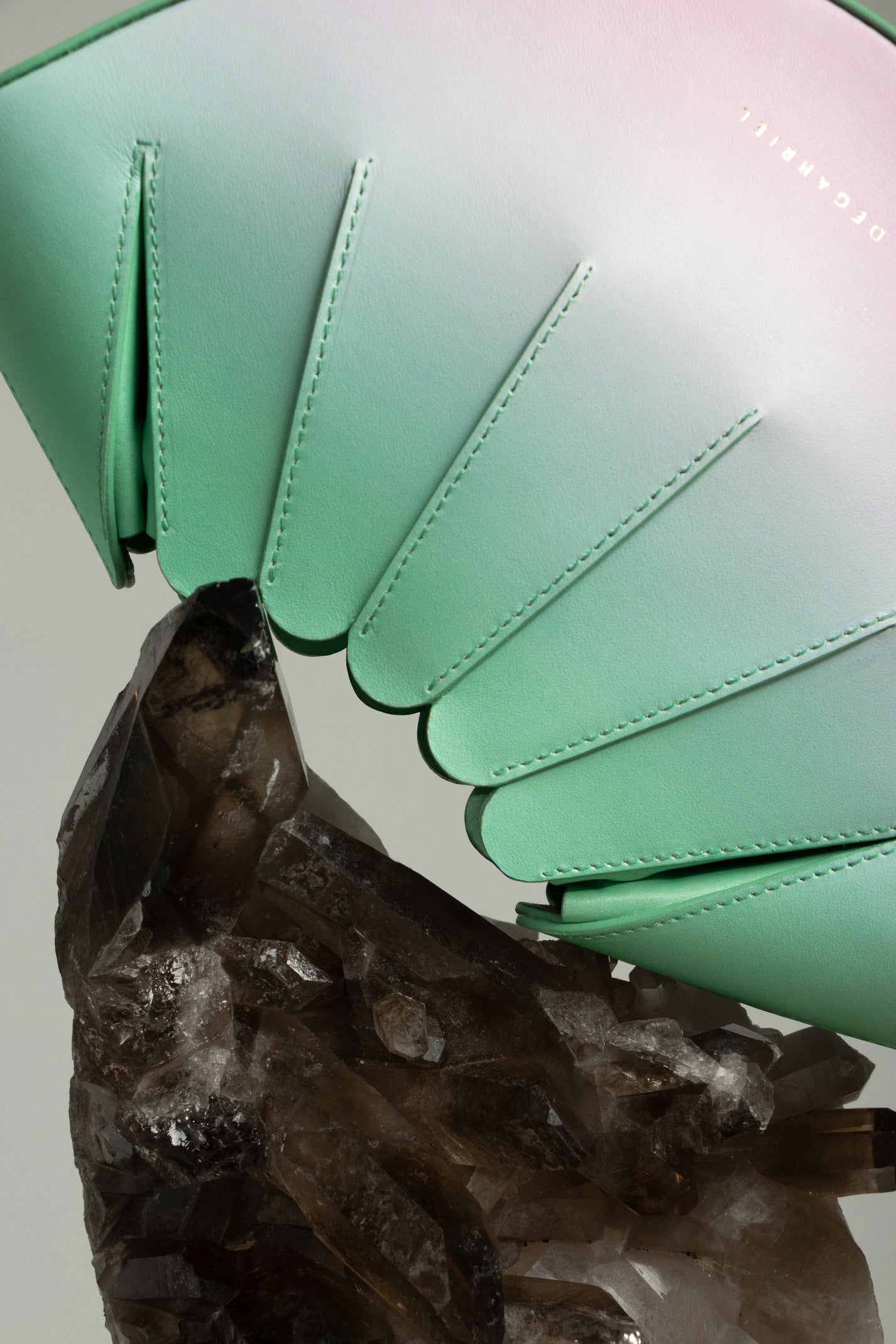 Mini Âme mint pink Luxury Shoulder Bag Leather Made in Spain Degabriel