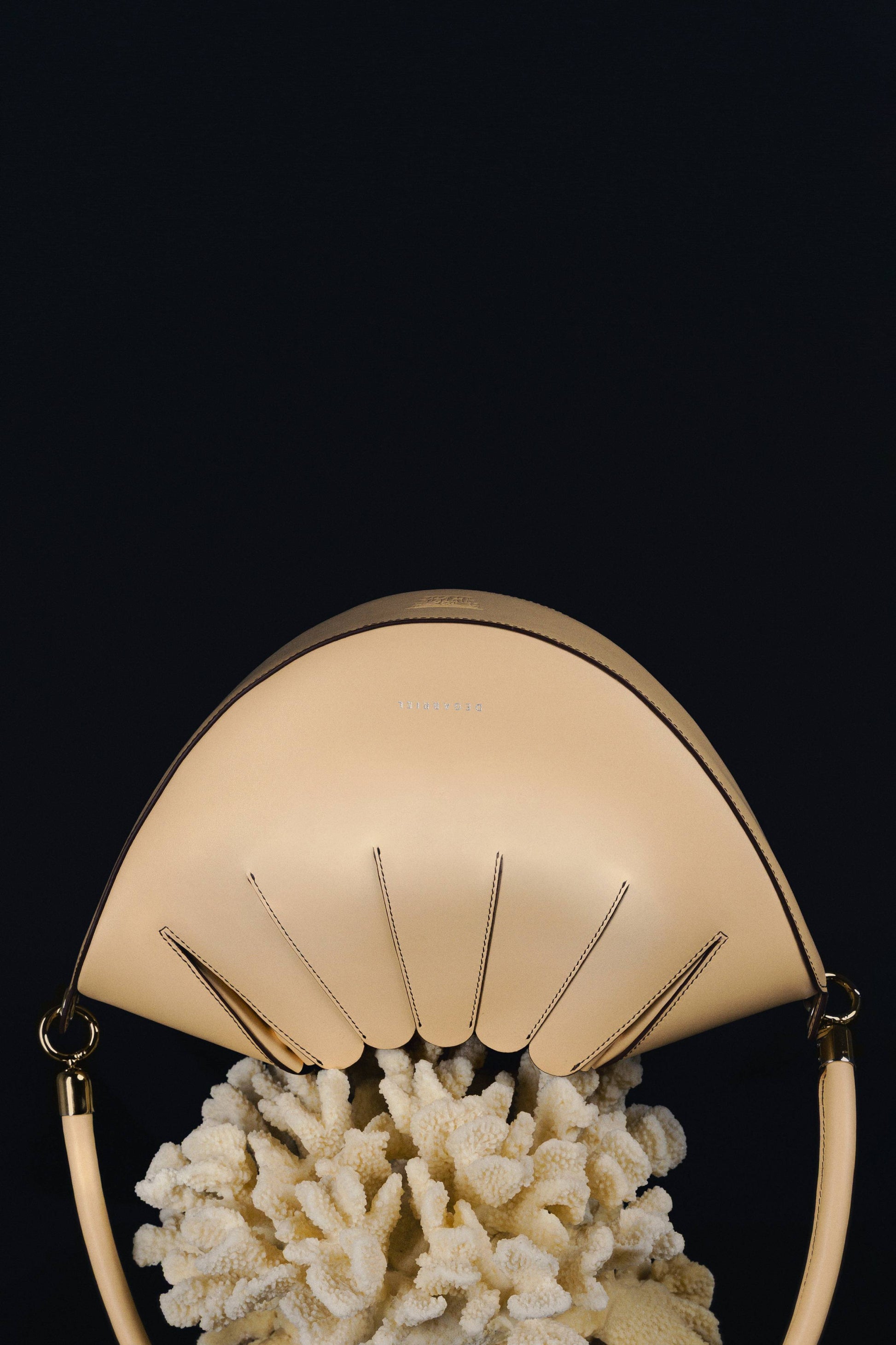 Shoulder Bag Pastel Yellow Leather Made in Spain Degabriel Âme Stelle 