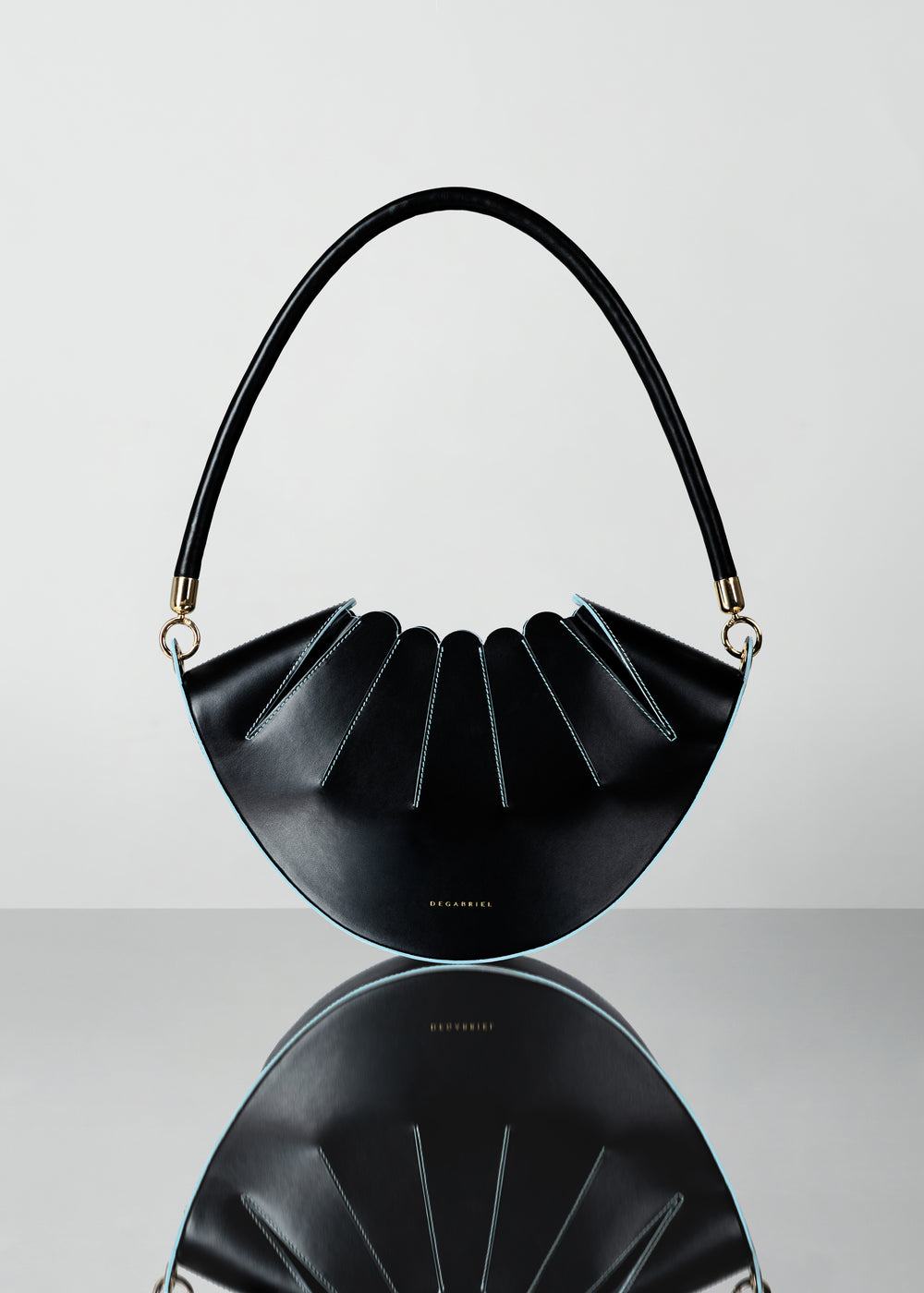 Âme Cosmos Black Luxury Shoulder Bag Leather Made in Spain